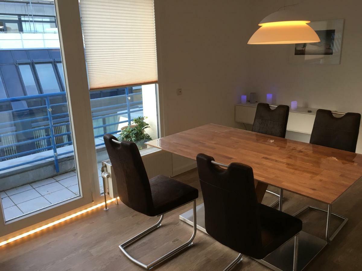 Moderne Wohnung Leipzig Extérieur photo